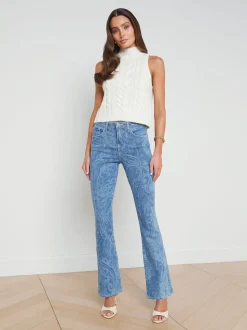 Stassi Printed Bootcut Jean