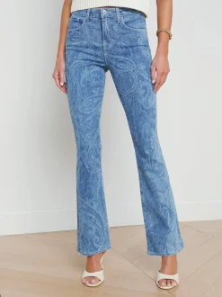 Stassi Printed Bootcut Jean