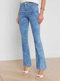 Stassi Printed Bootcut Jean