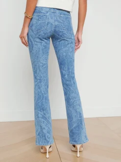 Stassi Printed Bootcut Jean