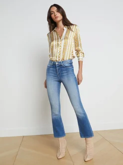 Tati Cropped Micro Boot Jean