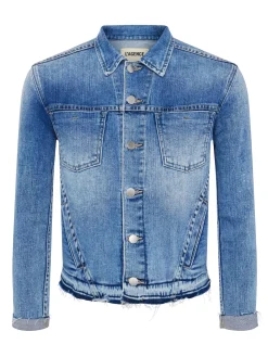 Tatiana Raw-Hem Denim Jacket