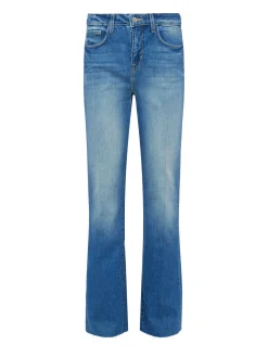 Tiana Raw-Hem Wide-Leg Jean