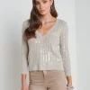 Trinity Sequin Stripe Sweater