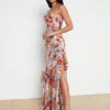 Viola Cowl-Neck Silk Gown