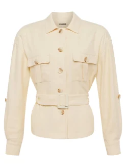 Voyage Linen-Blend Safari Jacket