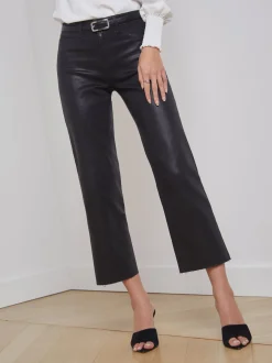 Wanda Coated Wide-Leg Jean
